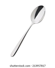 Steel Spoon Isolated