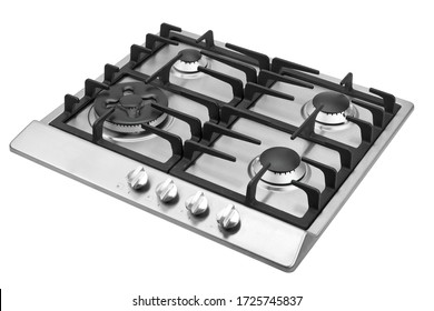 Steel Stove On White Background