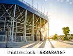 Steel structure of football stadium