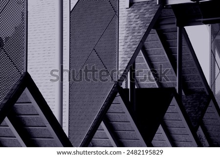 steel structure geometric shape triangle shape pattern abstract miniaml background