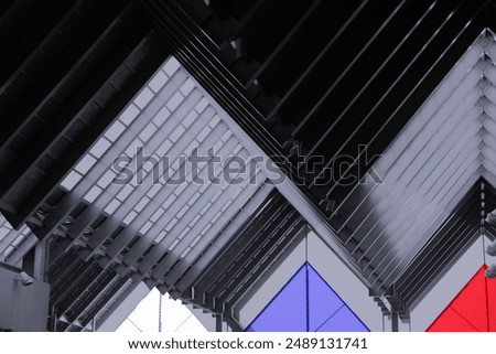 steel structure geometric shape triangle shape pattern abstract miniaml background