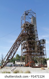 The Steel Structure Of The Headgear Of A Gold Mine In South Africa