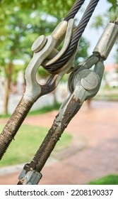 Steel Support Anchor For A Steel Cables For A Cable Car System.