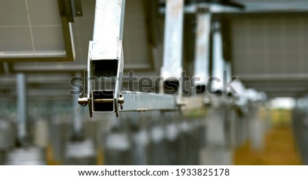 Steel support for solar panel