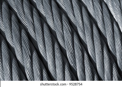 A Steel Wire Cable Close Up.