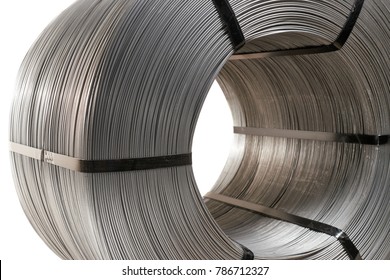 Steel Wire Coil Close-up