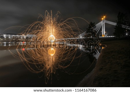 Similar – Image, Stock Photo dTown citylights I