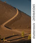 Steep Cinder Cone Trail Winds up Volcanic Formation in Lassen Volcanic National Park