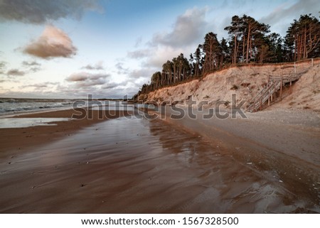 Similar – Beach at the Polish Baltic Sea coast