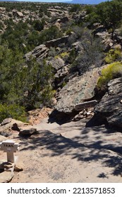 Steep Hiking Trail At Hovenweep NM.