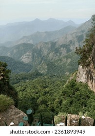 steep, sloping sides and sharp or rounded ridges, and a high point, called a peak or summit. 