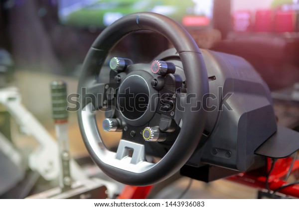 Steering wheel for driving game simulator,\
E-sport technology game\
entertainment