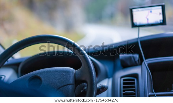 Steering Wheel With GPS\
Monitors