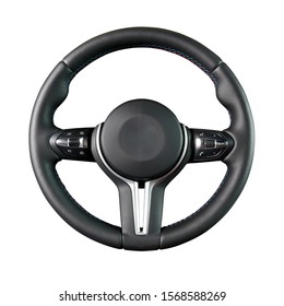 Steering wheel, isolated on the white background - Shutterstock ID 1568588269