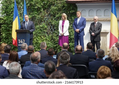 Stefanesti, Romania - May 24, 2022: 147th Anniversary Of The Founding Of The National Liberal Party. This Image Is For Editorial Use Only.