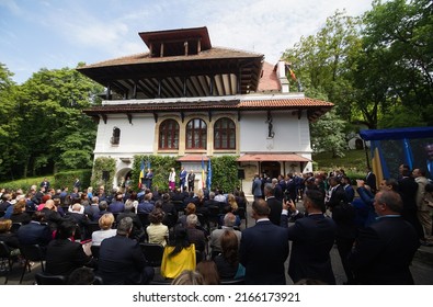 Stefanesti, Romania - May 24, 2022: 147th Anniversary Of The Founding Of The National Liberal Party. This Image Is For Editorial Use Only.