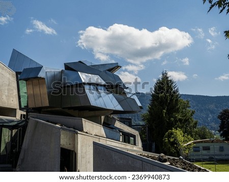 Similar – Image, Stock Photo Deconstructivism | The architect had folded the plan incorrectly