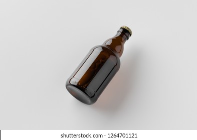Steinie beer bottle mockup.