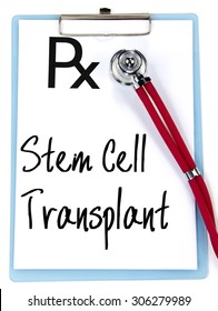 Stem Cell Transplant Text Write On Prescription