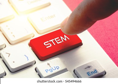 STEM word concept button on keyboard - Powered by Shutterstock