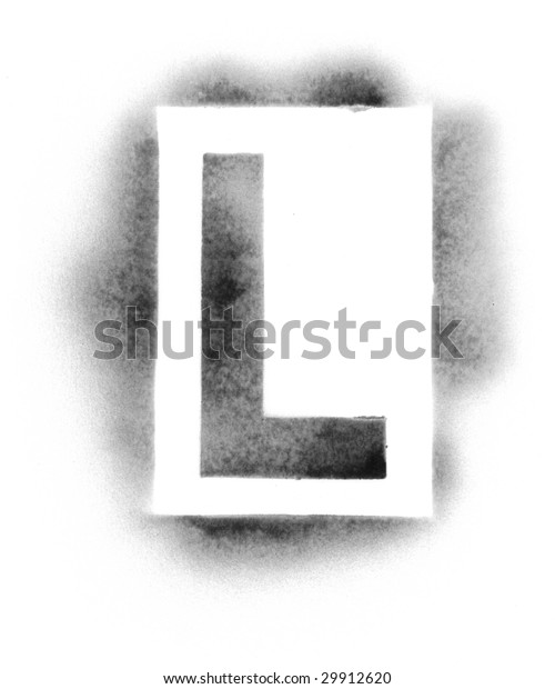 stencil letters spray paint stock photo edit now 29912620