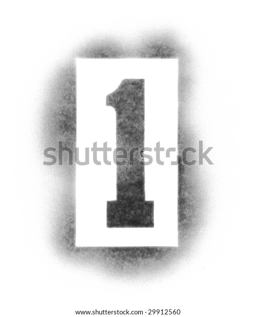 Stencil Numbers Spray Paint Stock Photo 29912560 | Shutterstock