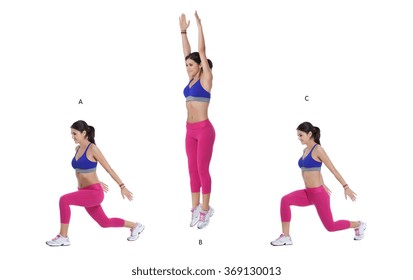 Step By Step Instructions: Split Lunge Jump