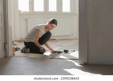 Step by step of laminate flooring installation
 - Powered by Shutterstock