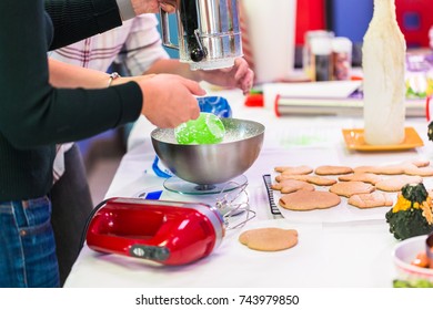 Step By Step. Learning How To Make And Decorate Halloween Cookie Decorating Class.