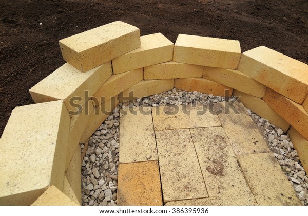 Step By Step Making Fire Pit Stock Photo Edit Now 386395936