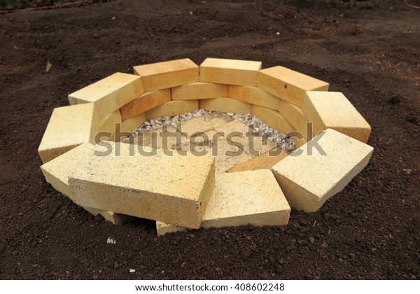 Step By Step Making Fire Pit Stock Image Download Now
