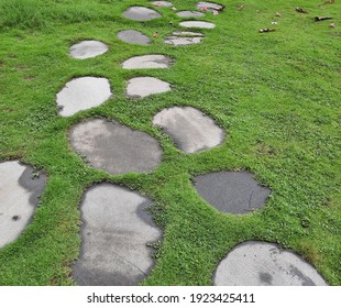 Step garden walkway after raining - Powered by Shutterstock