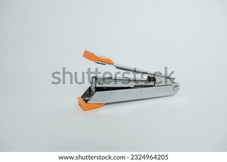 Stepler isolated on white background.