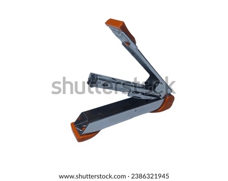 Stepler isolated on white background.