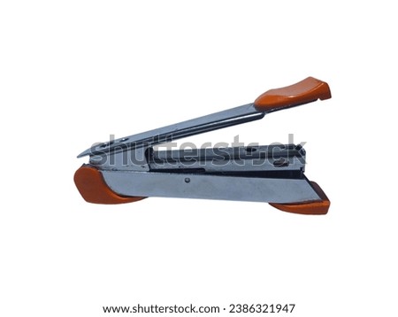 Stepler isolated on white background.