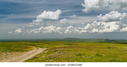 Steppe Landscape In Kazakhstan Region