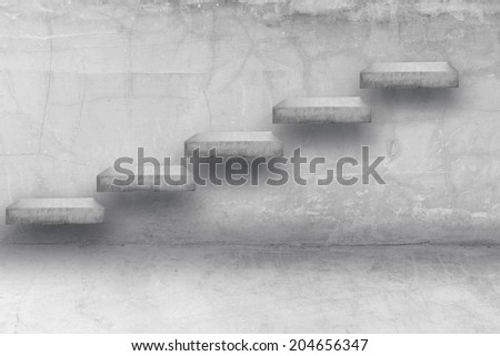 stepping up adder concrete idea concept for success and growth business