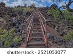 Steps along the Lava Flow Trail at Sunset Crater AZ