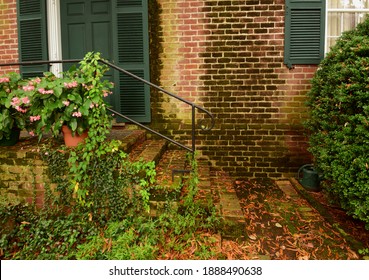 Steps To Historic House, Old Salem, North Carolina