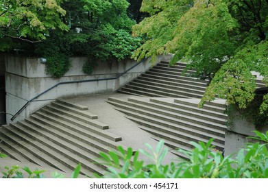 Steps At Robson Square, Vancouver BC Canada