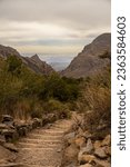 Steps Wind Down Toward the Window on the Pinnacles Trail in Big Bend