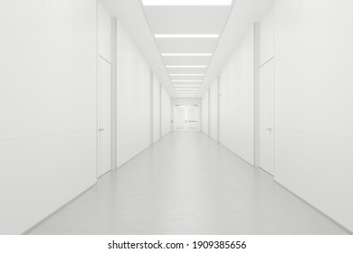 Sterile and bright corridor Clean
