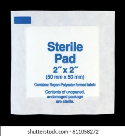 Sterile Gauze Pad In Paper Packaging.