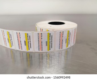 Sterilization Chemical Indicator Labels On The Table