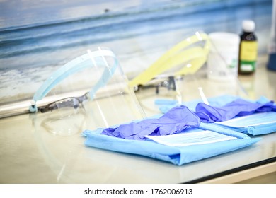 Sterilized Medical Equipment Inside A Dental Clinic During The Corona Virus Pandemic  