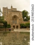 Sterling Memorial Library, completed in 1930, is Yale University