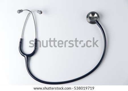 Stethoscope close up view.
