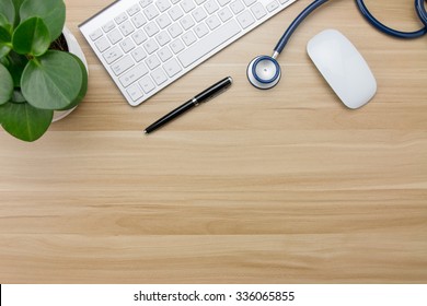 Stethoscope In Doctors Desk