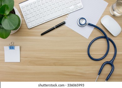 Stethoscope In Doctors Desk