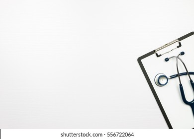 Stethoscope In Doctors Desk